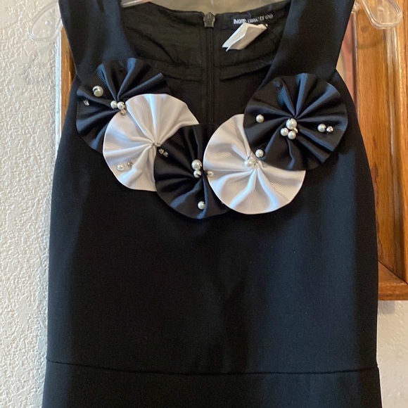 NWT David Charles London Magic Satin Rosette Dress - Picture 4 of 12